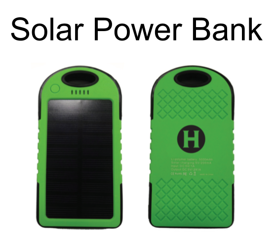 Image of a SOlar Power Bank with the Cal Poly Humboldt Logo